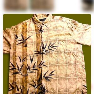 Tori Richard Bamboo Hawaiian Silk Blend Tropical Aloha Shirt NNT